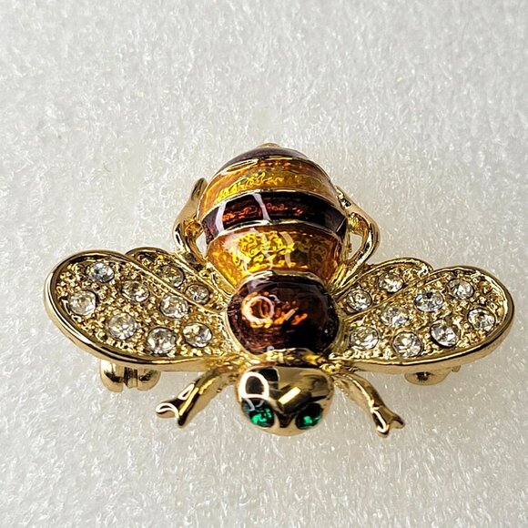 Starburst Bee Brooch Pin - Picture 2 of 9